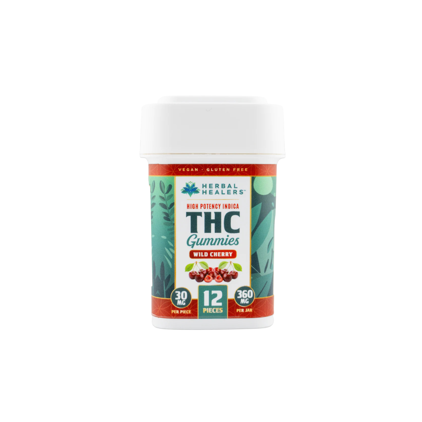 Wild Cherry Indica Gummies - 30mg - - 2ct