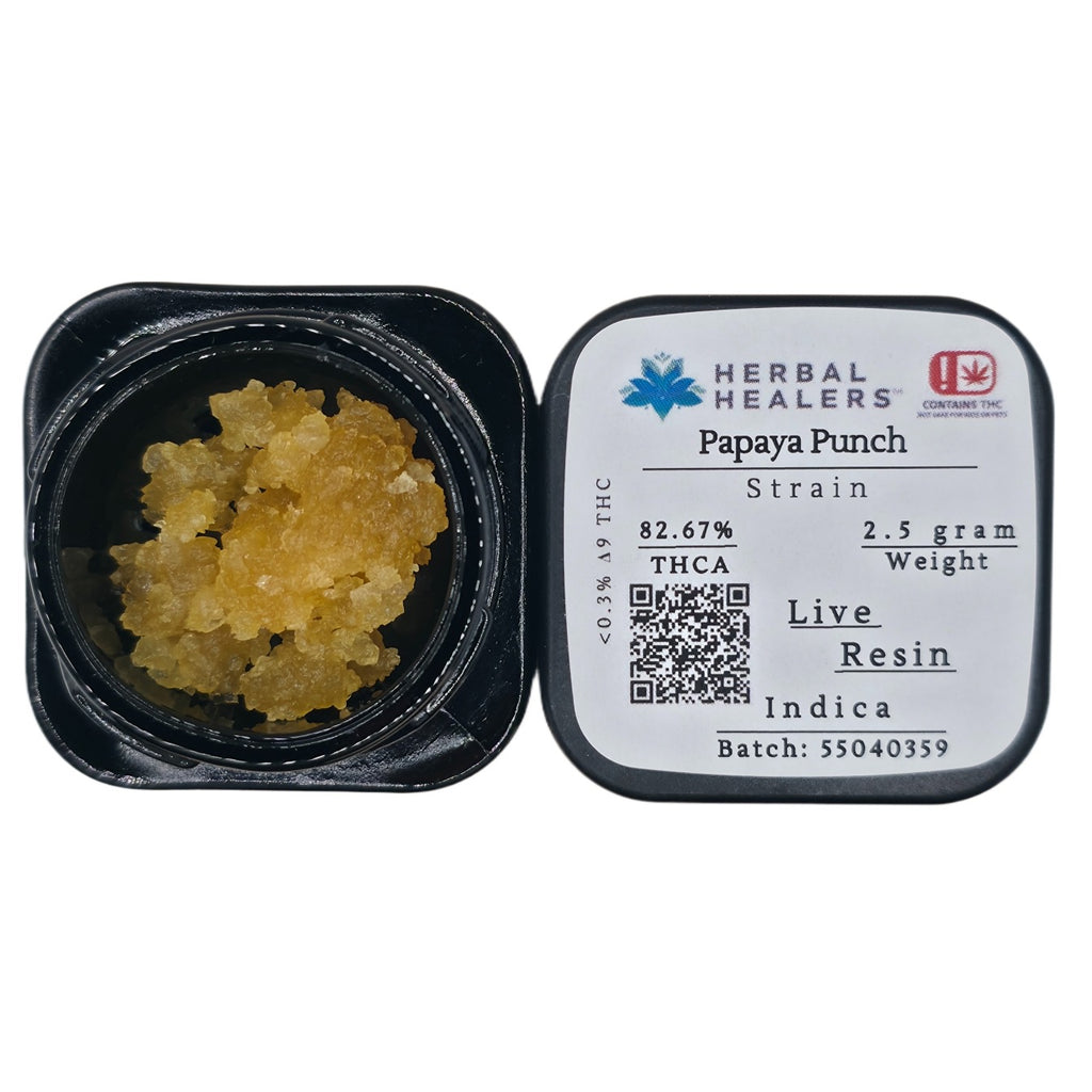 Papaya Punch Live Resin (Indica - 82.67% THCA)