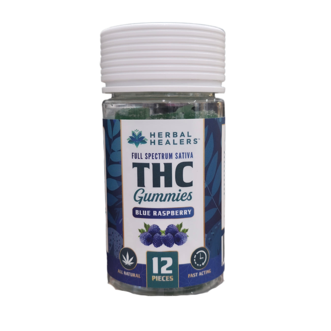 30mg THC Gummies - Blue Raspberry - Sativa