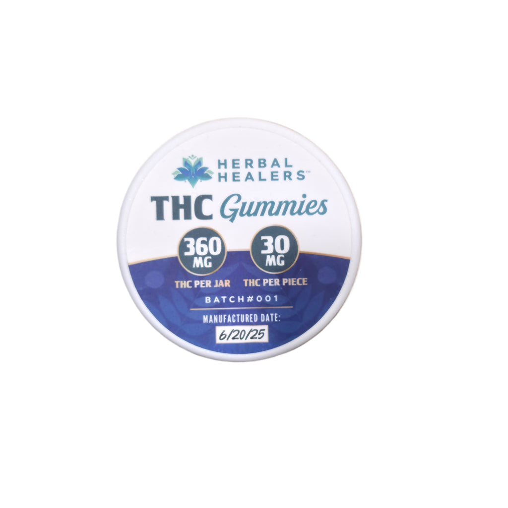 30mg THC Gummies - Blue Raspberry - Sativa