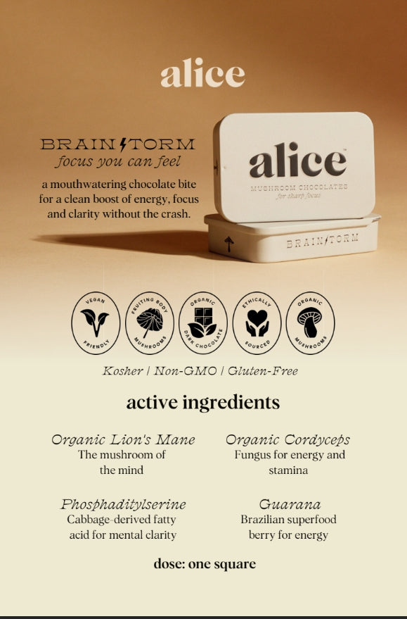Alice Mushroom Chocolates - THC FREE