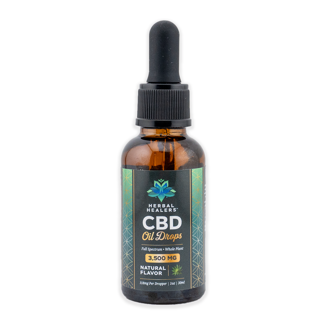 3,500mg CBD Oil Drops - Full Spectrum Whole Plant - Natural Flavor
