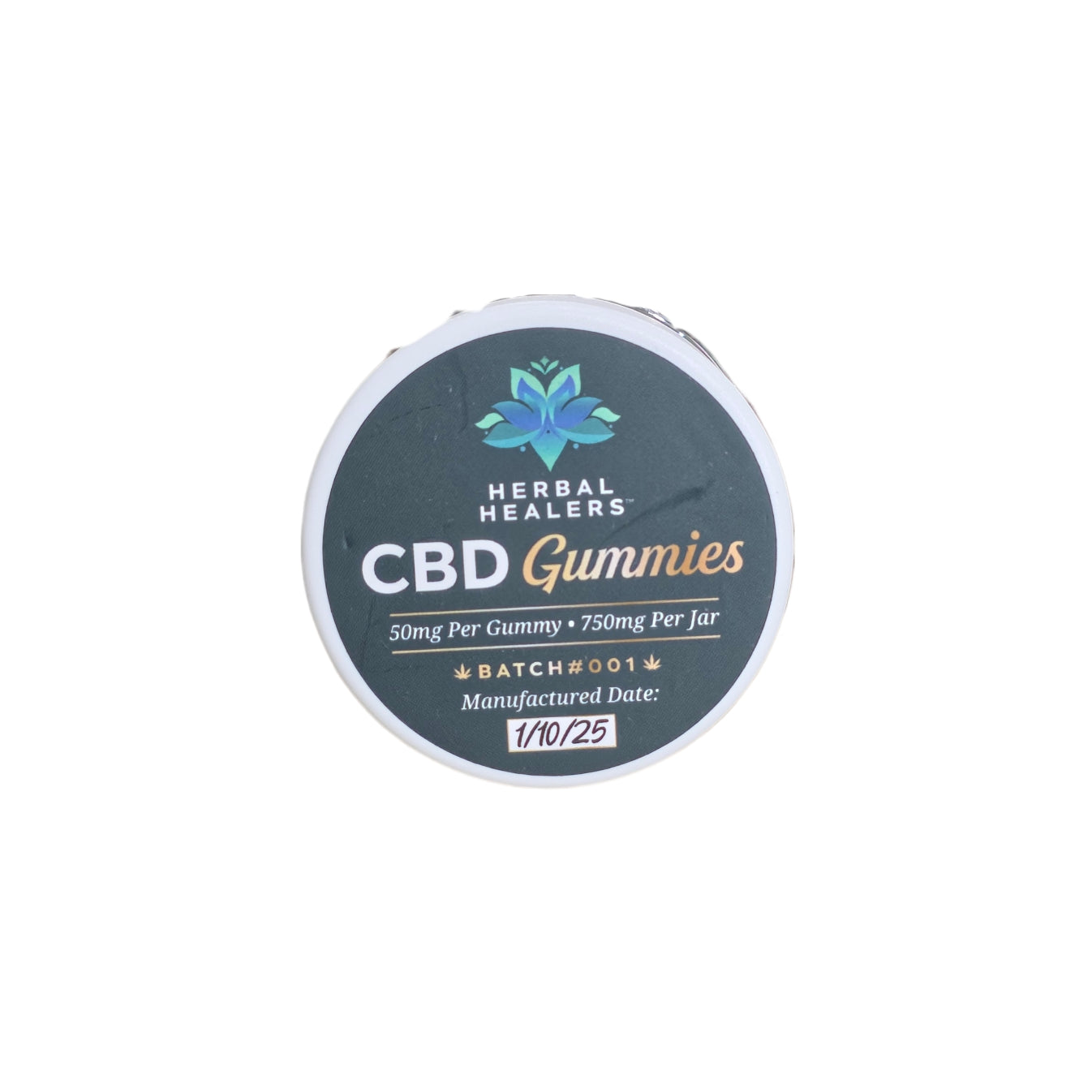 50mg CBD Gummy Bears - Broad Spectrum - 15 Count