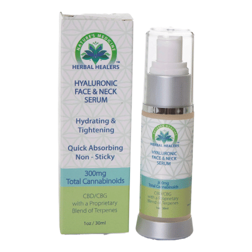 CBD + CBG Hyaluronic Face and Neck Serum - 300mg Total Cannabinoids