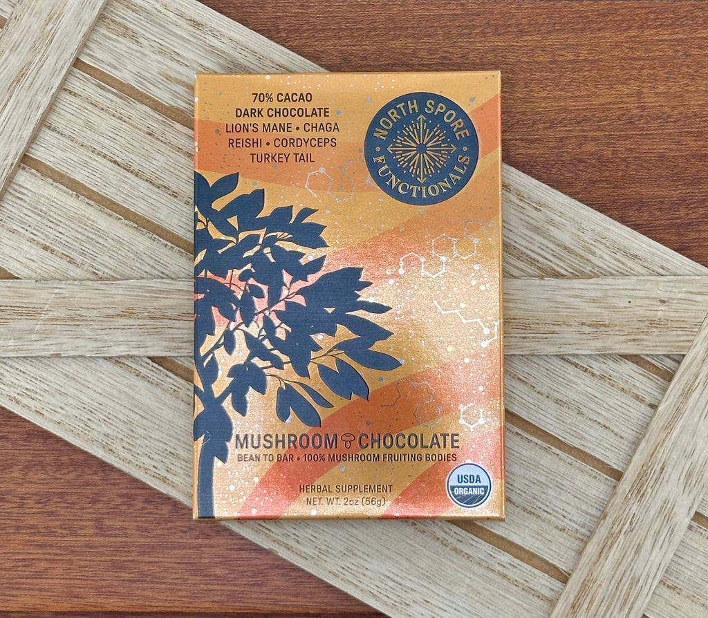 Functional 5 Mushroom 70% Dark Chocolate Bar