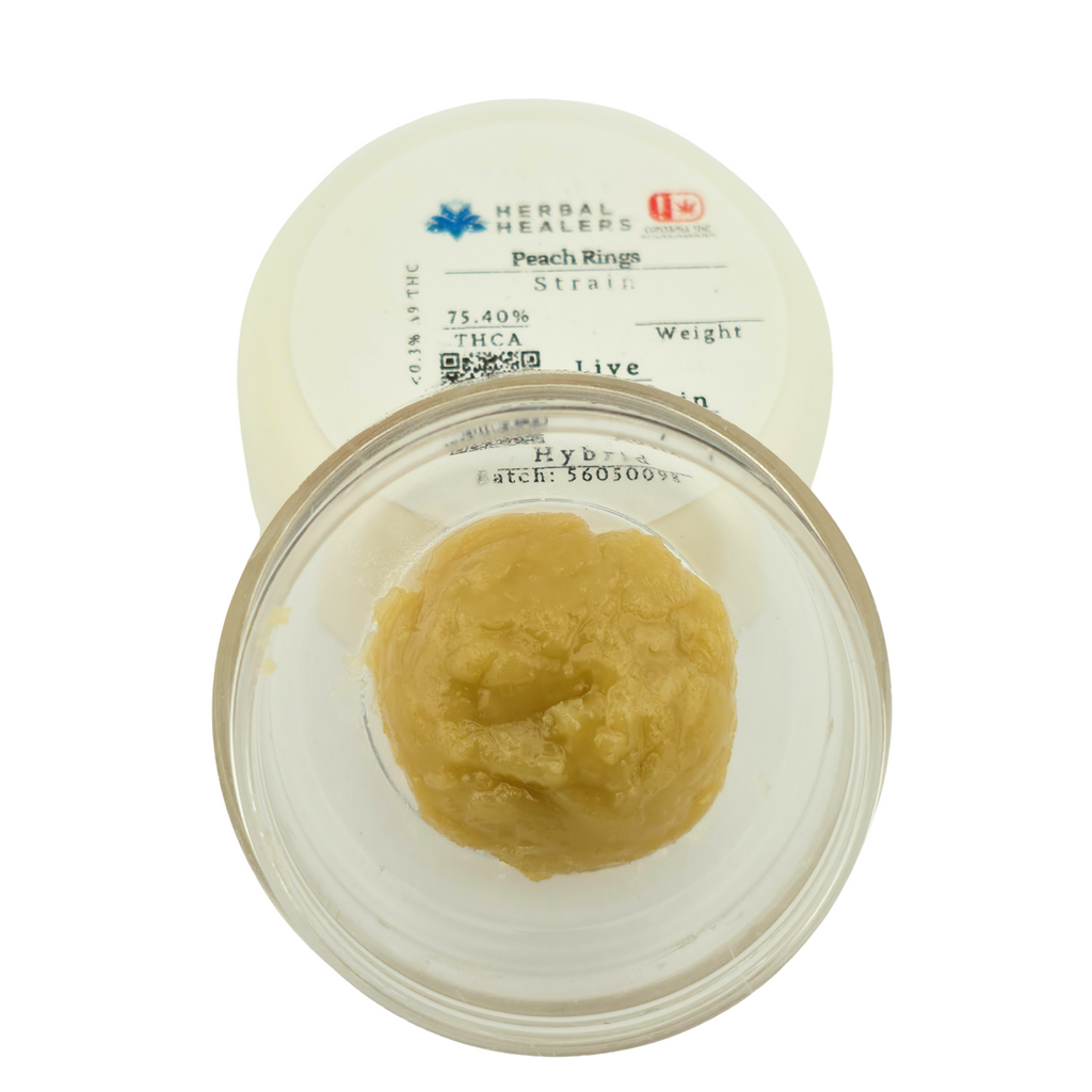 Peach Ringz Tier 2 Rosin (Indica -75.40% THCA)