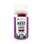 Rest - Wild Berry Nighttime Gummies - CBD + CBN + THC - 15 Count - Indica