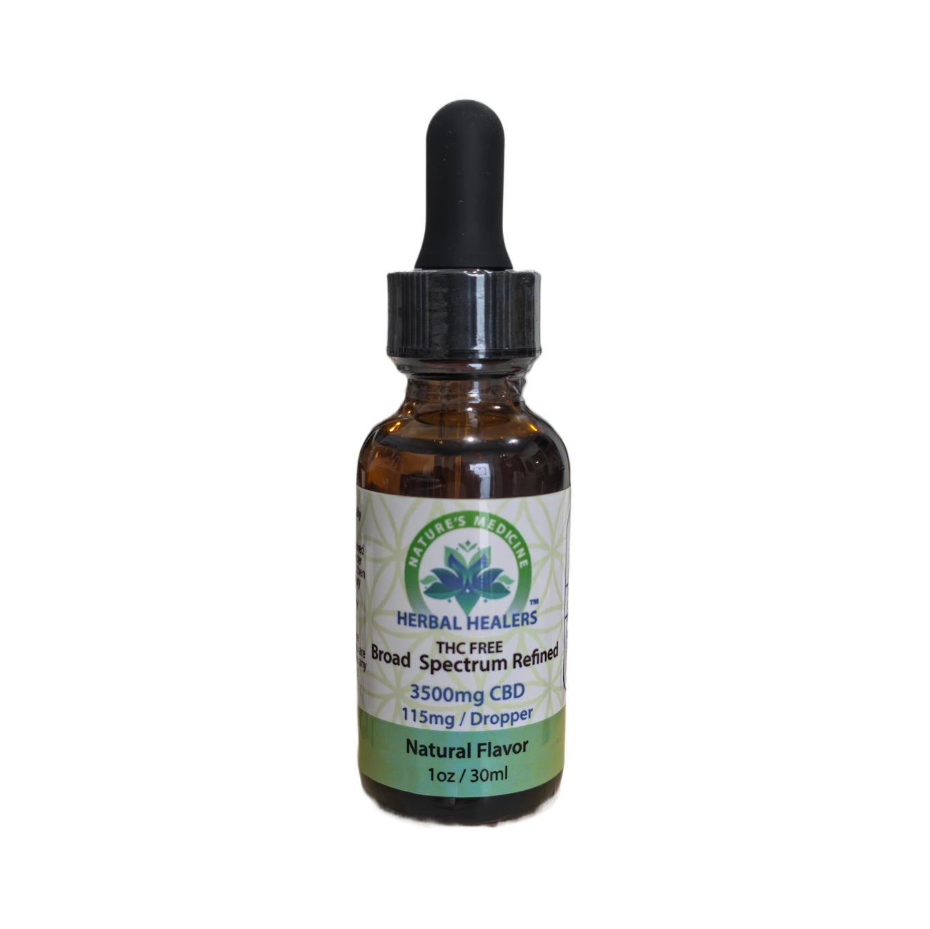 3,500mg CBD Oil Drops - Broad Spectrum/THC Free - Natural Flavor