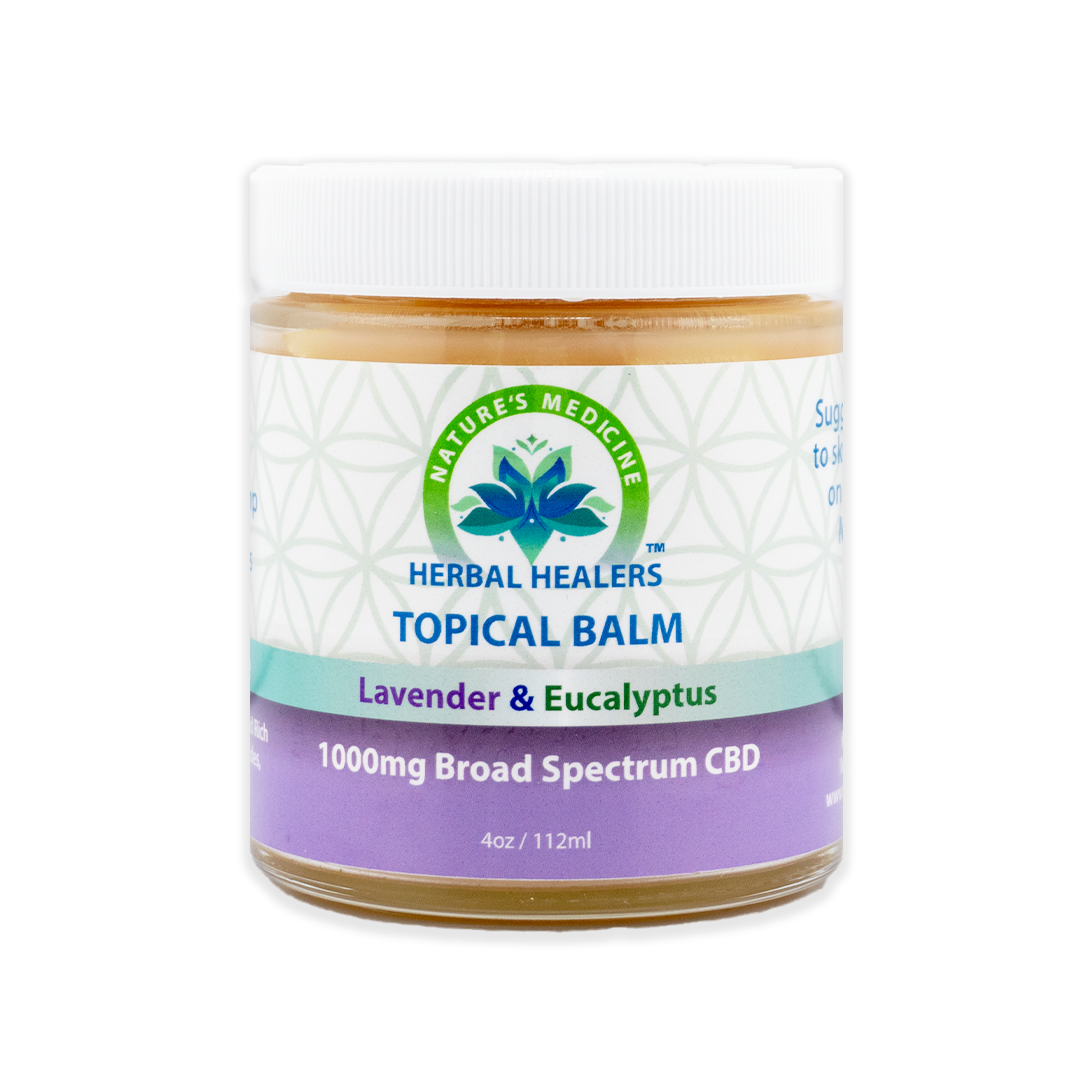 1,000mg CBD Broad Spectrum Lavender & Eucalyptus Topical Balm