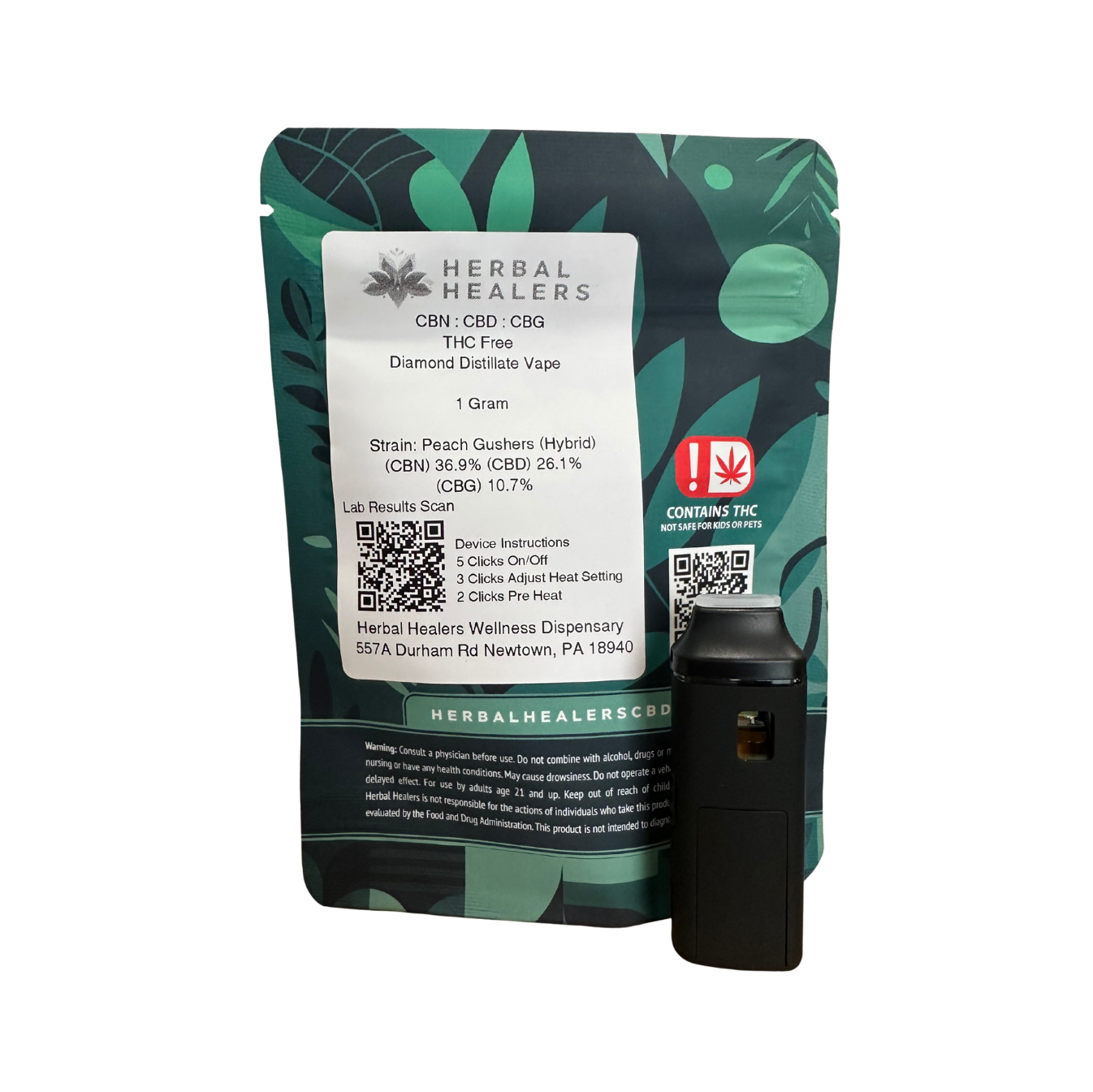 Diamond Distillate Vape THC FREE