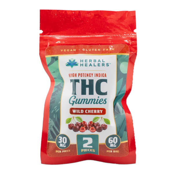 30mg THC Gummies - Wild Cherry - Indica