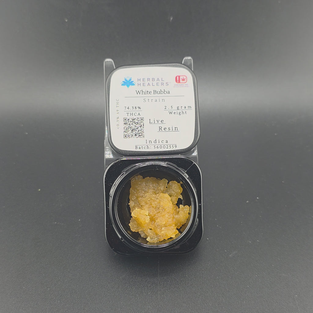 White Bubba Live Resin (Indica - 74.38% THCA)