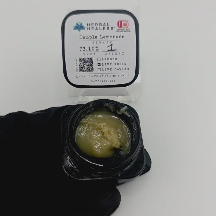 Temple Lemonade Live Rosin (Hybrid - 73.10% THCA)